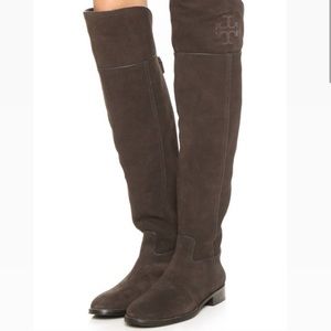 Tory Burch Simone Over the Knee suede riding boots